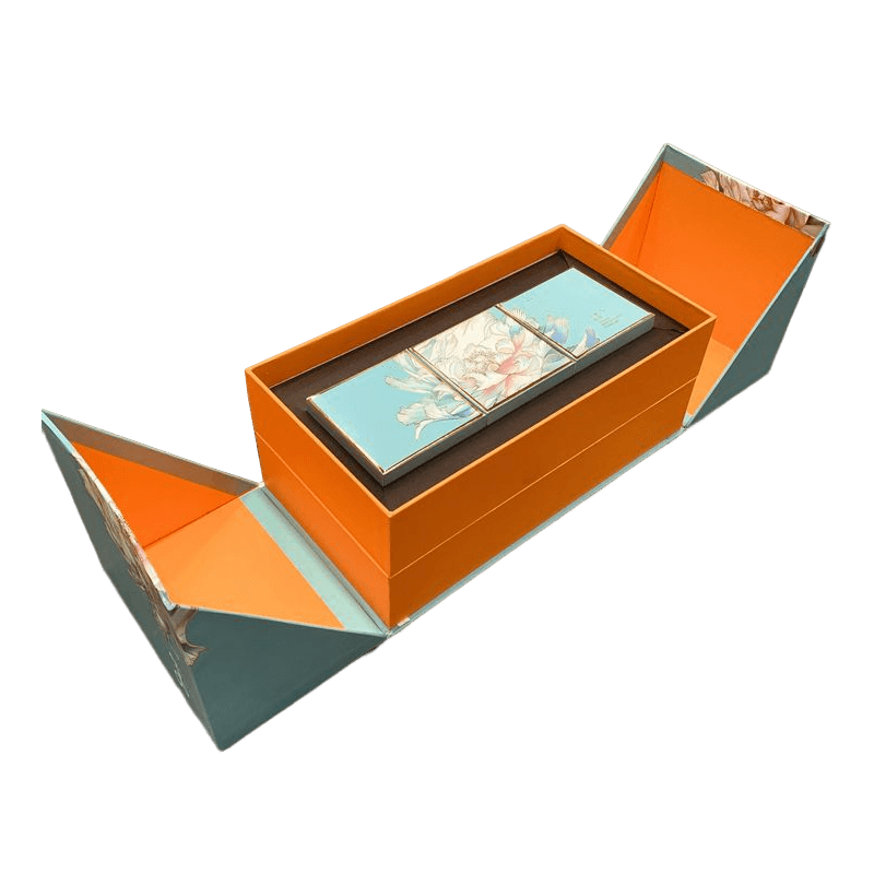 Anpassad kartong Ljusförpackning lådor Mooncake Pastry Box Parfym Present Set Box
