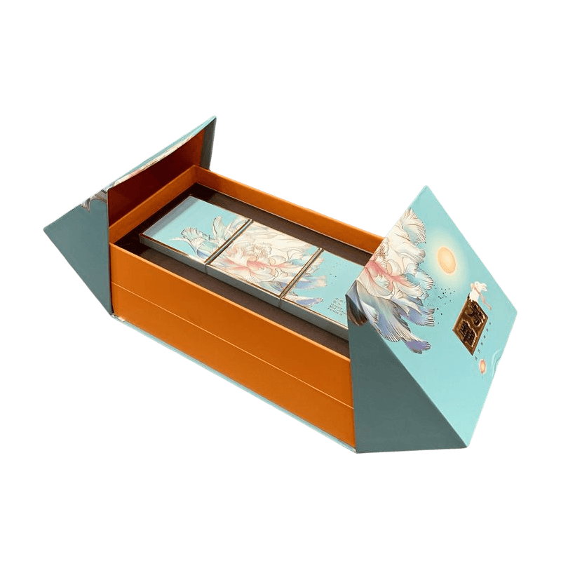 Anpassad kartong Ljusförpackning lådor Mooncake Pastry Box Parfym Present Set Box