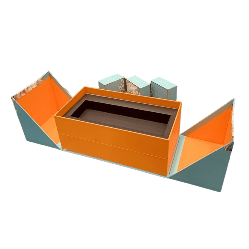 Anpassad kartong Ljusförpackning lådor Mooncake Pastry Box Parfym Present Set Box
