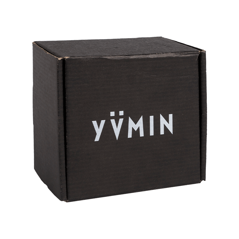 Grossistförsäljning svarta fraktlådor Custom Logo Kartong Mailer Box Svarta korrugerade lådor