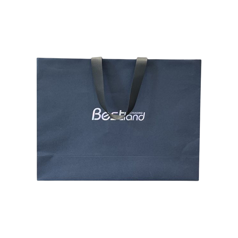 Anpassad logotyp lyxiga papperspåsar med handtag Presentförpackning Reklampåsar