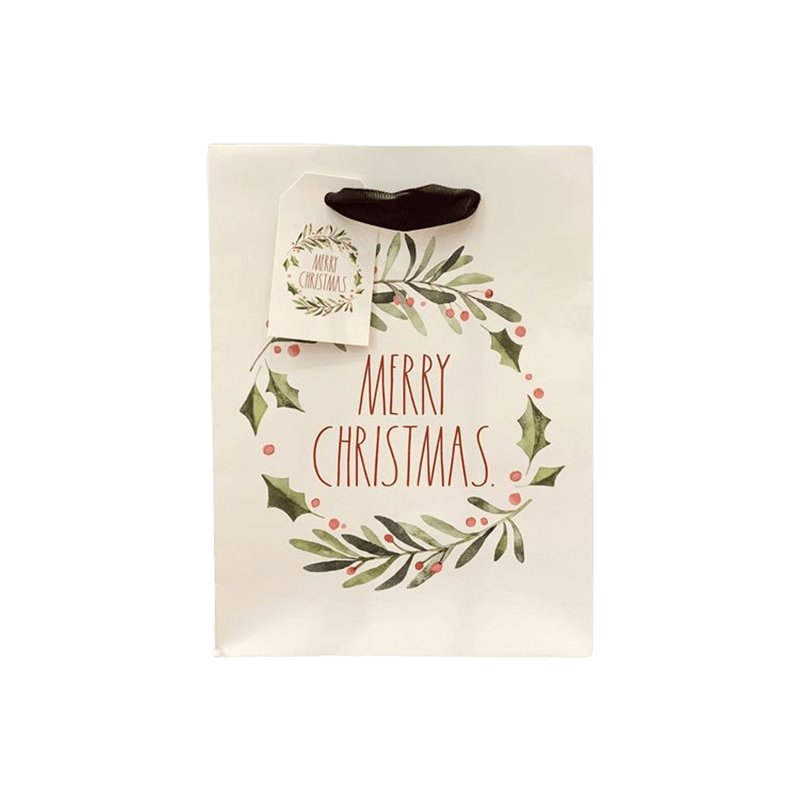 Fabriksgrossist anpassad julpapperspåse Lyxgåvapåse Shoppingpåse med logotyp och mönster