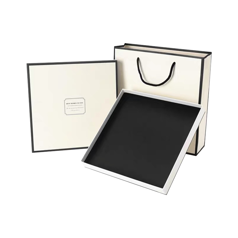 Partihandel anpassad lyx halsduk Box T-shirt Kläder packbox present kartong för halsduk